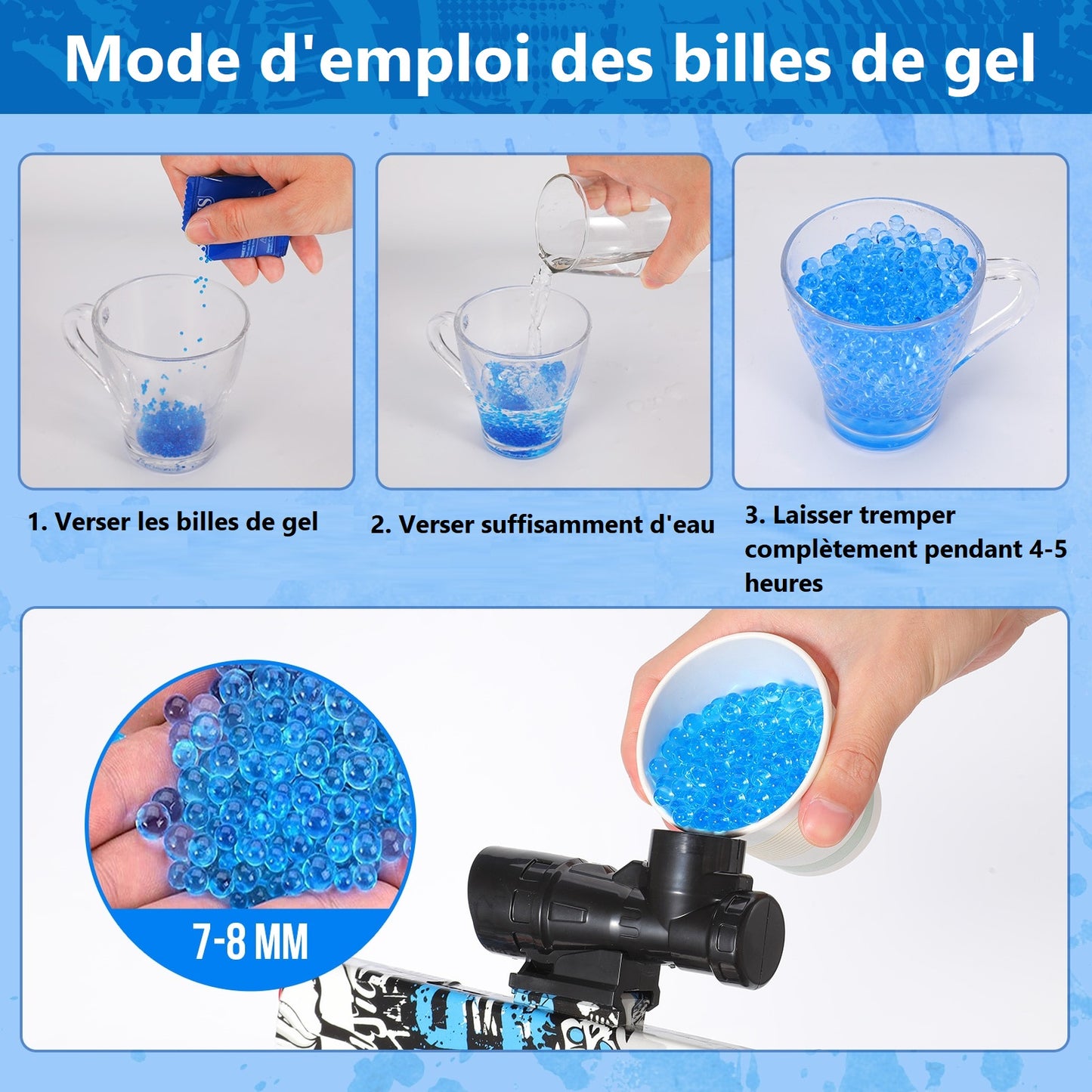Pistolet à Orbeez Électrique