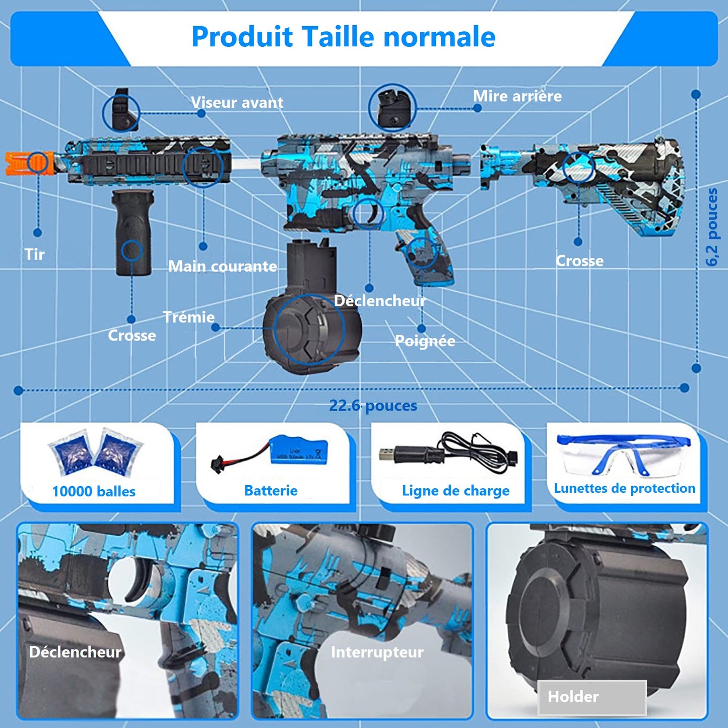 M4A1 - Mitrailleuse de Bille à Eau